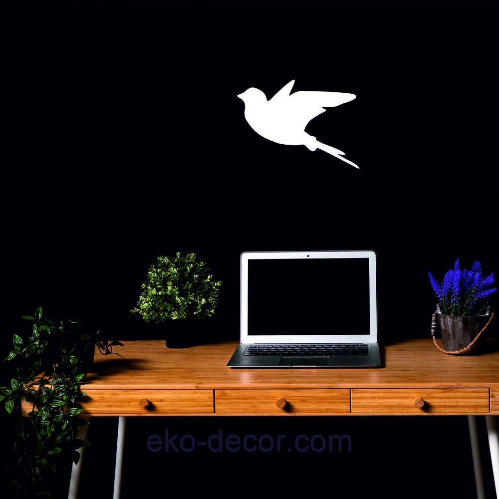 Декоративное настенное Панно «Птичка» Декор на стену(цена за 1шт) 30*21 см, Белый Киев - изображение 9