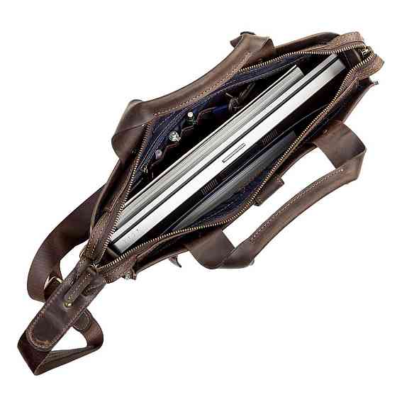 Сумка чоловіча шкіряна Коричнева (SHVIGEL) Київ