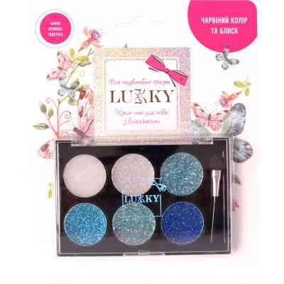 Дитяча косметика Lukky Крем-тіні для повік з блискітками 6 кольорів 6 г (T16126) Вінниця