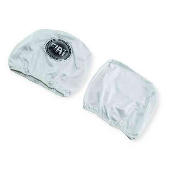 Чехлы подголовники белые (2 шт) fiat на Мукачево