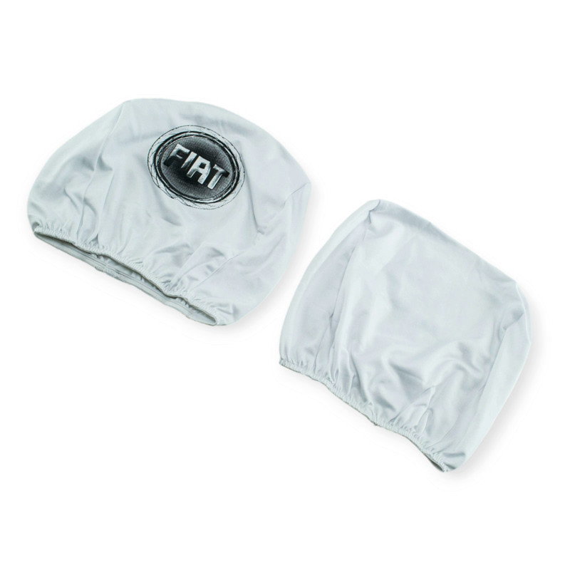 Чехлы подголовники белые (2 шт) fiat на Мукачево - изображение 1