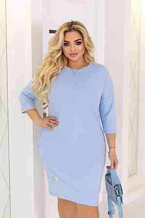 Женское платье оптом Lelitt Батал 54-56, Голубой Киев