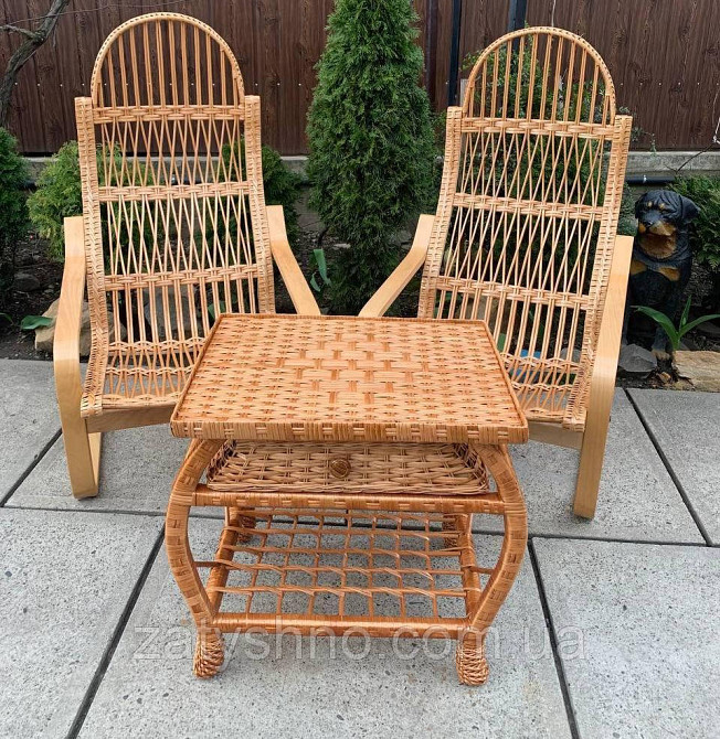 Мебель плетеная с кофейными накидками Киев - изображение 6