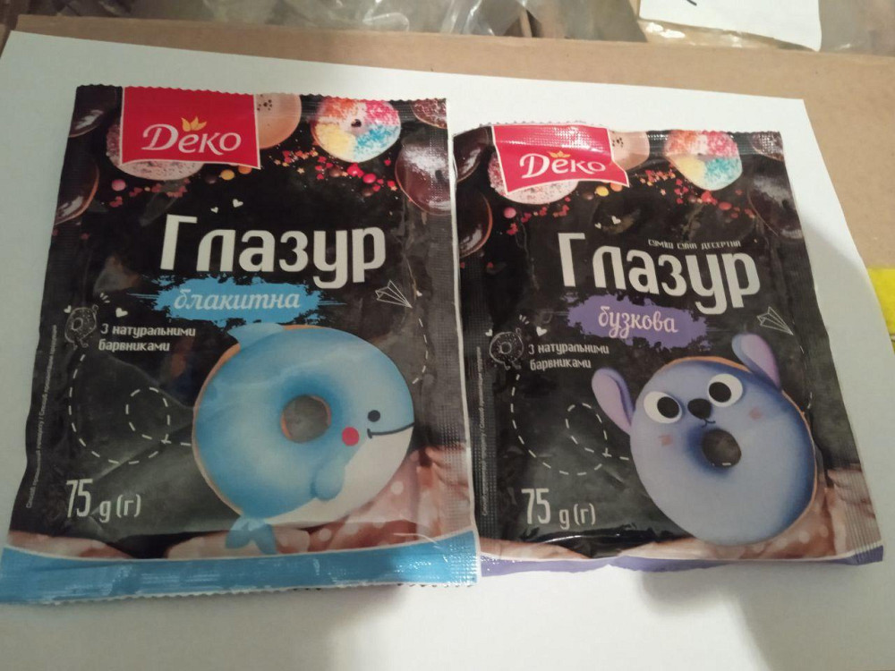 Глазурь с натуральными красителями Деко 75г Микс Харьков - изображение 4