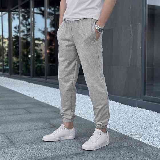 Чоловічі штани джогери з кишенями сірі Pobedov 95 Київ