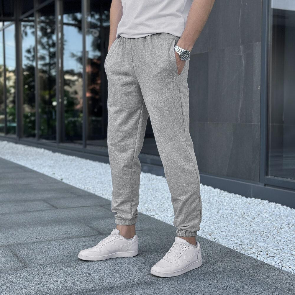 Чоловічі штани джогери з кишенями сірі Pobedov 95 Київ - фото 1