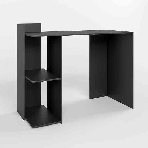 Cтіл комп'ютерний з 2 полицями М-ЗОН Джеко 1200/12 Антрацит (MZN-031021) Львів