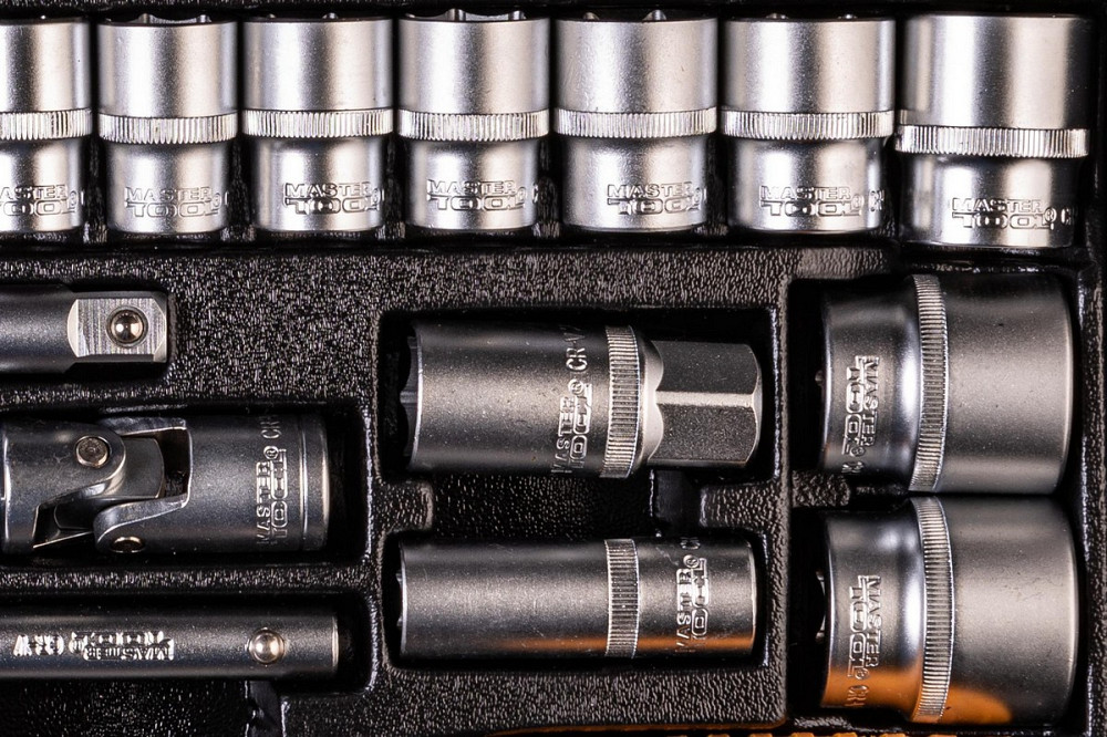 MASTERTOOL Набір інструментів MASTERTOOL PROFI ½" 26 шт 8-32 мм телескопічна тріскачка CrV50BV3 Коломия - фото 8