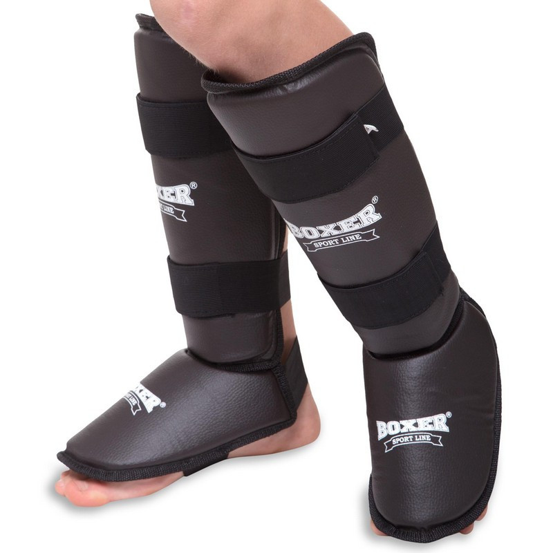 Защита для голени и стопы BOXER 2002,  L Вишнёвое - изображение 2