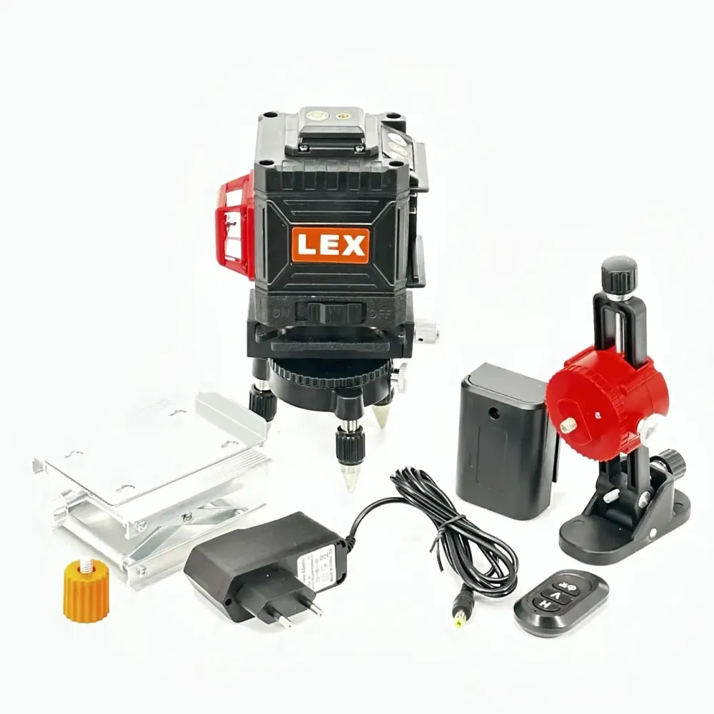 Лазерний рівень 3D зелений LEX LXNL3DG — Чехія, тринога + пульт Львів - фото 1