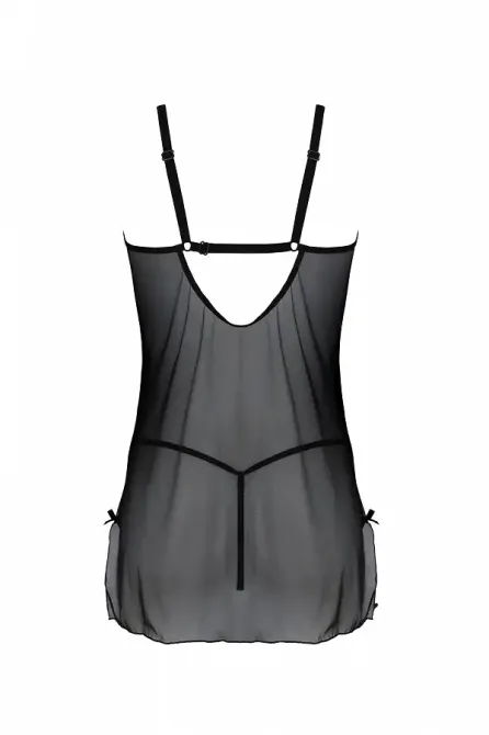 Пеньюар Passion DROSERA BODY black L/XL - ECO Passion Львов - изображение 4