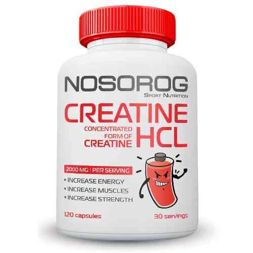 Креатин гідрохлорид Nosorog Nutrition Creatine HCl 120 капс Луцьк