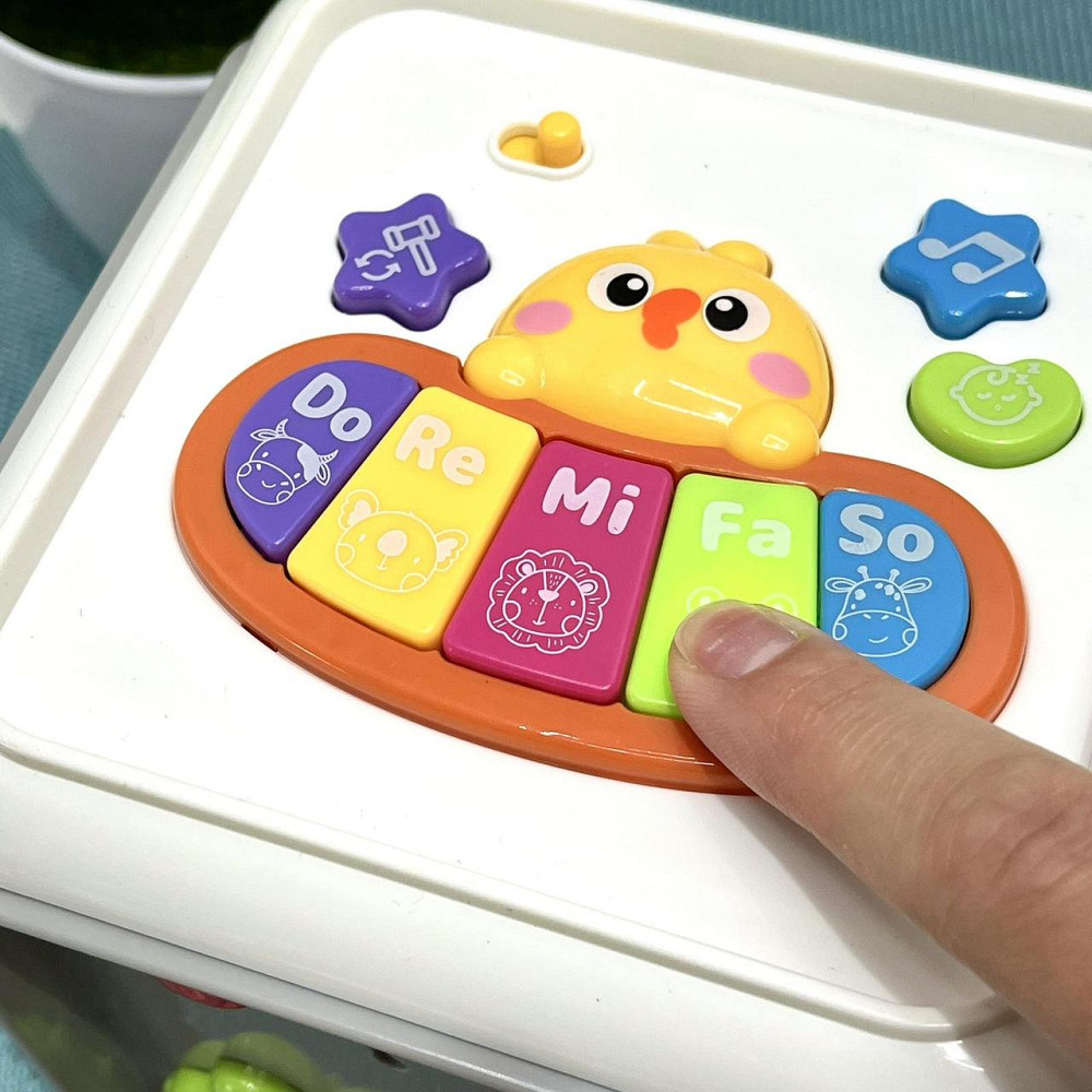 Музичний куб WToys українська мова пісні казки загадки пальчикові ігри віршики підсвічування цифри звуки тварин (25462) Чернигов - изображение 7