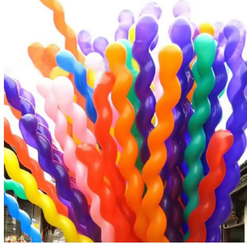 Кульки Спіраль набір 50 штук 40 дюймів різнобарвний Київ - фото 3