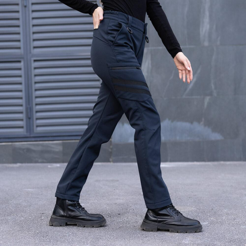 Темно-синие женские брюки-карго Pobedov Static Киев - изображение 5