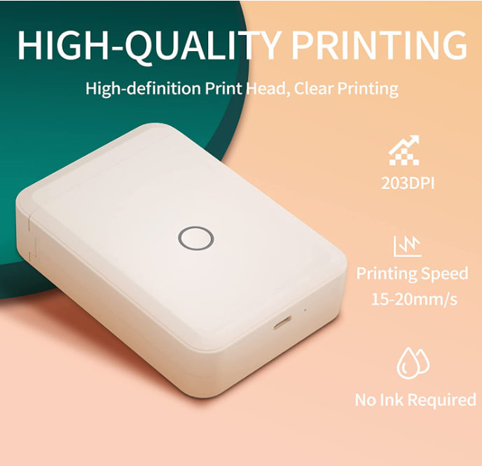 Термопринтер для друку наклейок NIIMBOT D110 (Білий) Миколаїв - фото 5