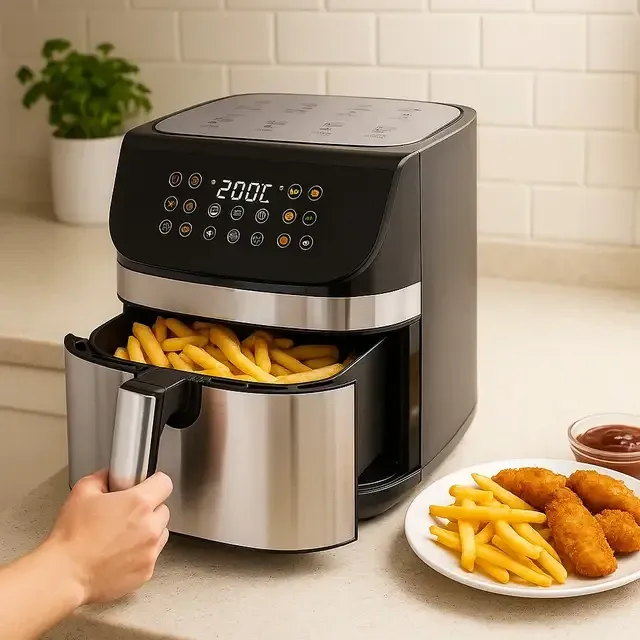 Аерофритюрниця SK-10059 5-6 л, 1500-1800 Вт, таймер 60 хв, антипригарне покриття, захист від перегрі Одеса - фото 4