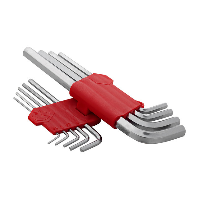 Набор ключей Г-образных шестигранных удлиненных 9 шт, 1,5-10 мм, Cr-V INTERTOOL HT-0602 Киев - изображение 3