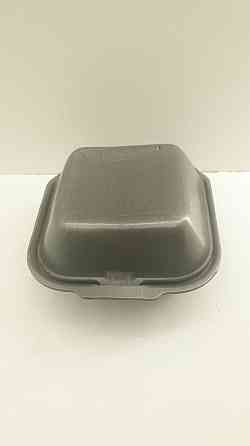 Ланч-бокс з спіненого полістиролу з кришкою (123*133*78) Чорний HP-7 (250 шт) Харків