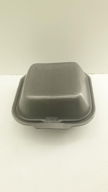 Ланч-бокс з спіненого полістиролу з кришкою (123*133*78) Чорний HP-7 (250 шт) Харків - фото 3