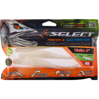 Силикон рыболовный Select Victim V-Tail 6" 313 (3 шт/уп) (1870.74.59) Винница - изображение 2