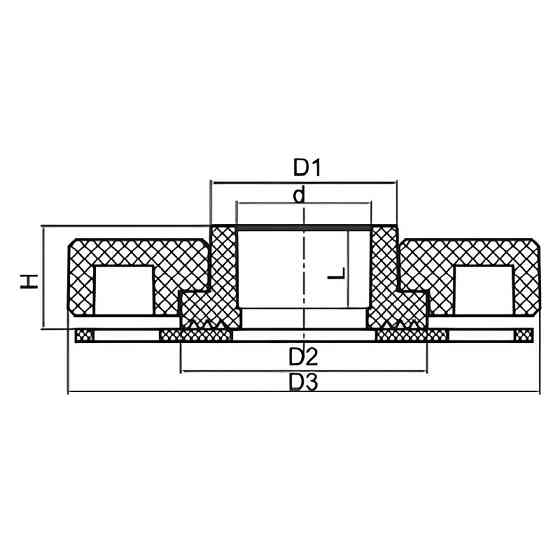 Фланцевий комплект KOER K0288.PRO - 63 PPR (фланець + бурт) (KP3248) Київ