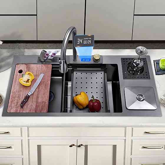 Кухонна раковина водоспад Willda, кухонна мийка водоспад ручної роботи 92х45х22 (98745683) Київ