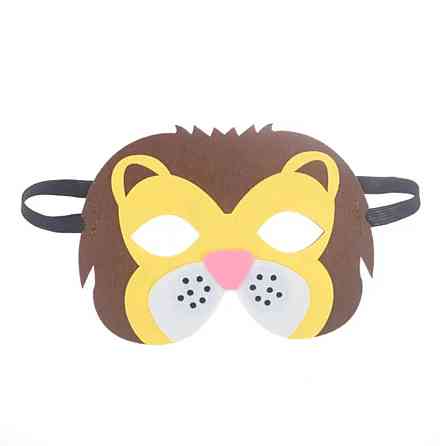 Детская маска из фетра Лев one size разноцветный Киев