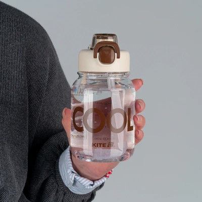 Поильник-непроливайка Kite 700 мл, біло-коричнева (K25-1217-1) Винница - изображение 5