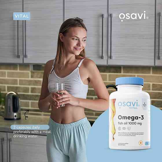 Омега 3 Osavi Omega-3 Fish Oil 1000 мг 120 softgels Луцк