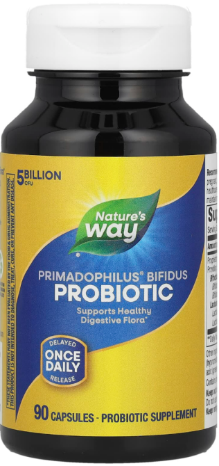 Пробиотики для взрослых (5 млрд КОЕ) Natures Way Primadophilus Bifidus 90 капс Киев - изображение 1