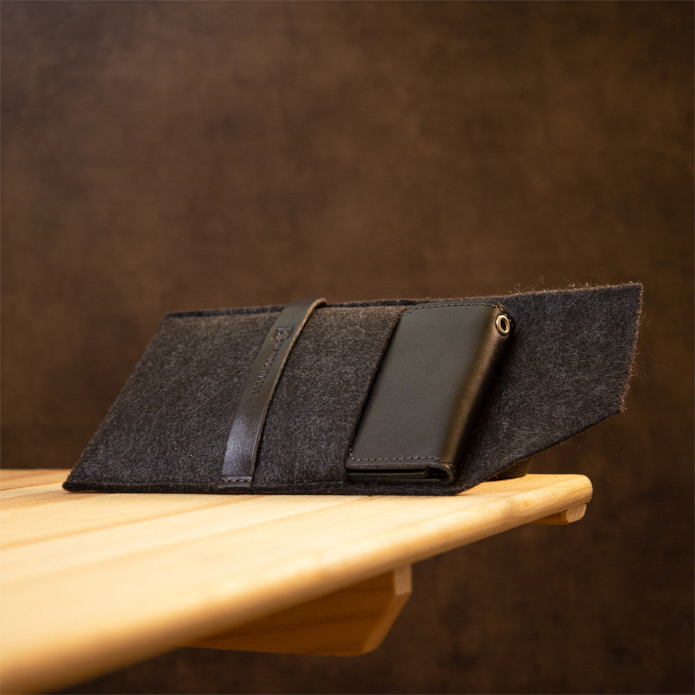 Добротна шкіряна ключниця GRANDE PELLE 11354 Чорний Київ - фото 8