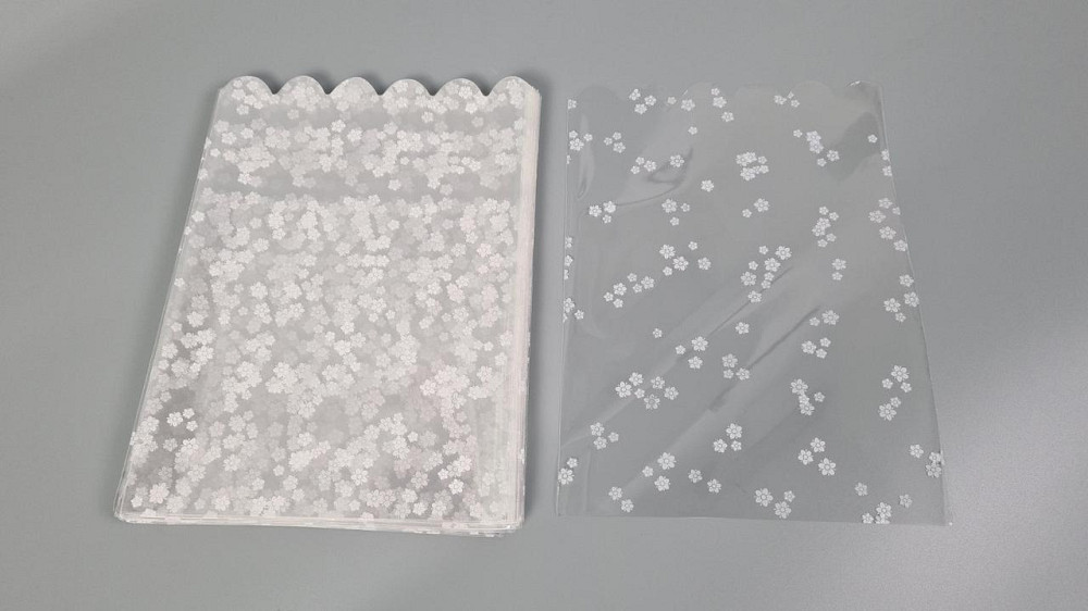 Пакет з малюнком для пакування подарунків (20*30) No382 (11) (ажурний) "Незабудка" (100 шт.) Харків - фото 3