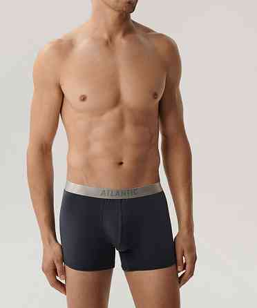 Мужские трусы шорты из пима хлопка цвет Графит Atlantic BMH-012 L Киев