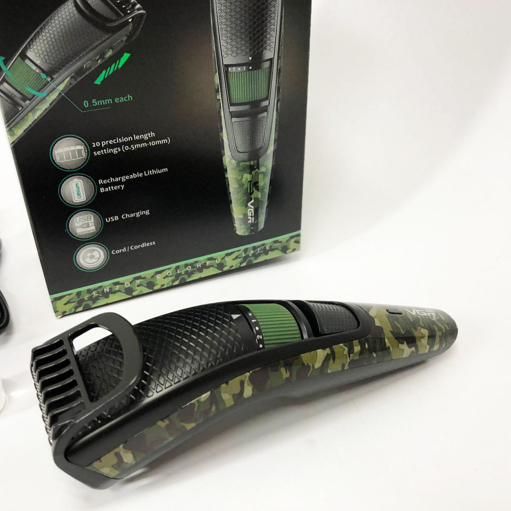 Машинка для стрижки посіченого волосся VGR-053, Машинка для стрижки волосся бездротова RT-69 Львів - фото 1