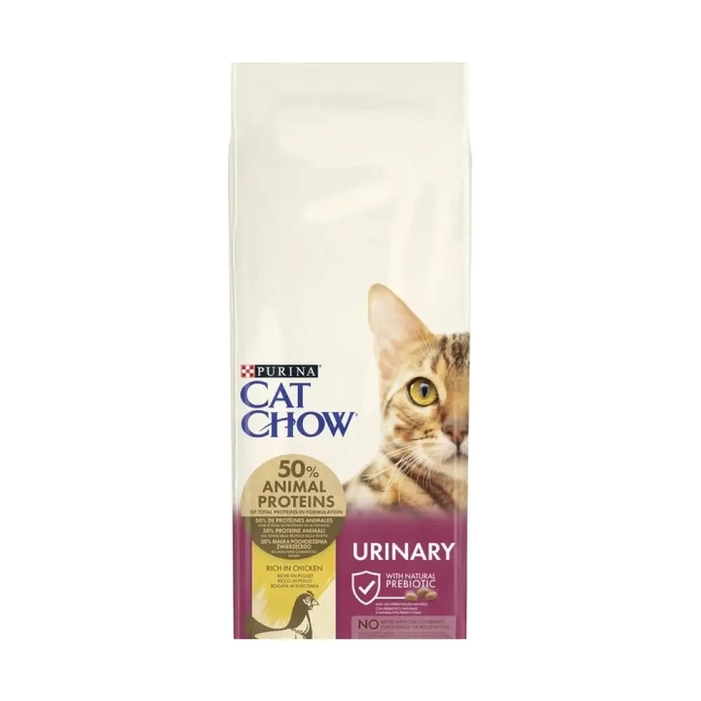 Сухий корм CAT CHOW Urinary для дорослих котів для підтримки здоров'я сечовивідної системи, з куркою, 15 кг Київ - фото 1