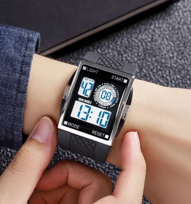 Чоловічий наручний кварцовий годинник Skmei 1967 (Сріблястий з білим) Вінниця - фото 8