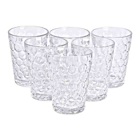 Набор стеклянных  стаканов 6 шт 400 мл для лимонадов, сока, воды, коктейлей HP-YH-9 Киев