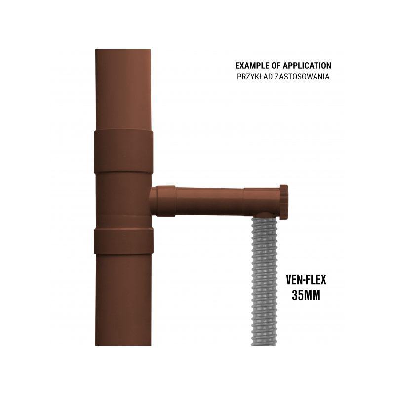 Водосборник дождевой воды с краном ⌀80мм коричневий Bradas, Польша Киев - изображение 3