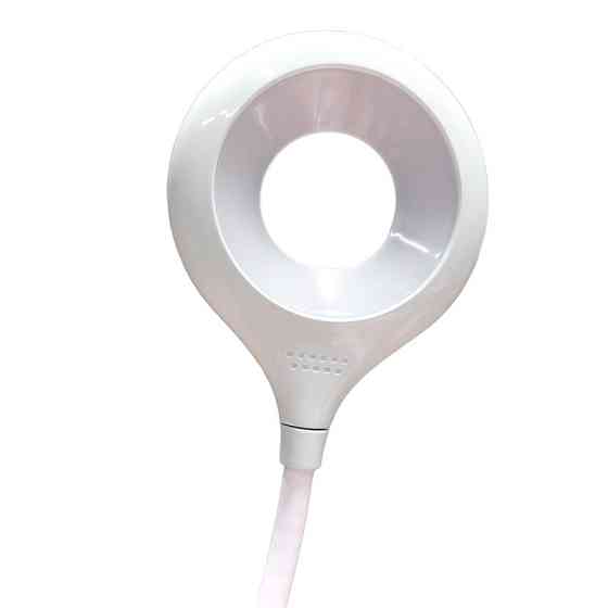 LED светильник настольный аккумуляторный с подстаканником, белый Днепр