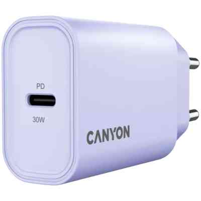 Зарядное устройство Canyon 30CL OnCharge USB-C PD30W Purple (CNE-CHA30CLPU) Винница