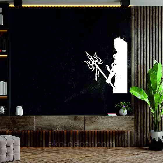 Декоративное настенное Панно «Посейдон» Декор на стену 110*86 см, Белый Киев