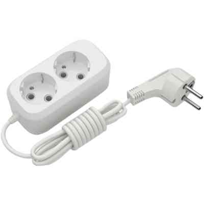 Сетевой удлинитель Electrum C-ES-1788 3.0m, 2 роз, white (C-ES-1788) Винница