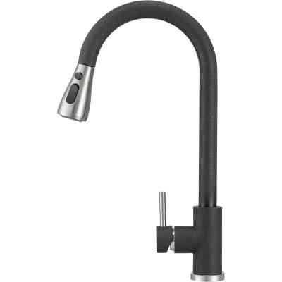 Смеситель GRANADO Campo LUX black shine (gz0501) Винница