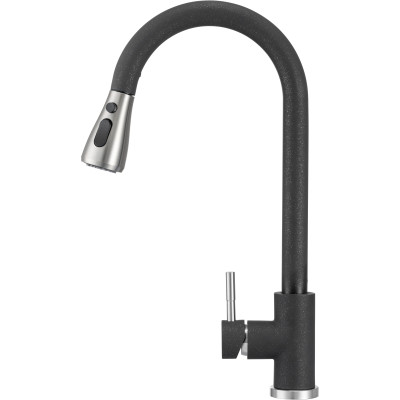 Смеситель GRANADO Campo LUX black shine (gz0501) Винница - изображение 2