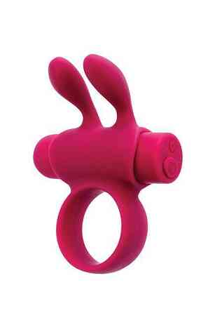 Ерекційне віброкольцо S Pleasures Premium Rabbit Ring, рожеве, зі знімною вібропулею й вушками Sex Aura Київ