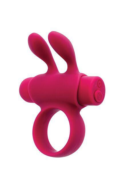 Ерекційне віброкольцо S Pleasures Premium Rabbit Ring, рожеве, зі знімною вібропулею й вушками Sex Aura Київ - фото 1