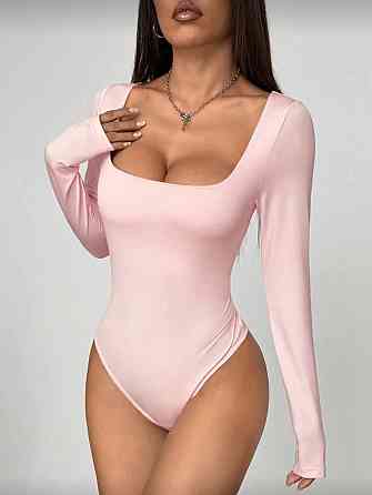 Жіночий базовий боді з квадратним вирізом мікродайвінг Одеса