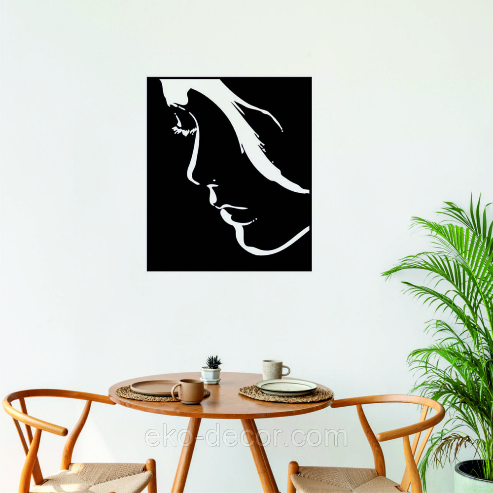 Декоративное настенное Панно «Женский Образ», Декор на стену 90*76 см, Черный Киев - изображение 3
