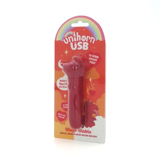 Вибратор-единорожка Unihorn USB Bullet – Blaze Diablo вибропуля, USB-зарядка, 10 режимов Львов